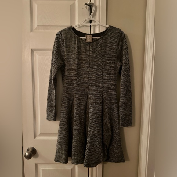 Anthropologie Dolan Dress Piper Gray Sweater Knit Long Sleeve Fit and Flare - Picture 3 of 3